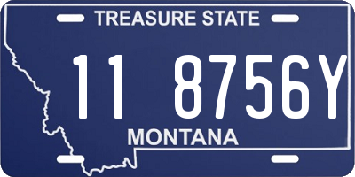 MT license plate 118756Y