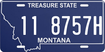 MT license plate 118757H