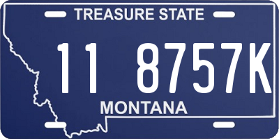 MT license plate 118757K