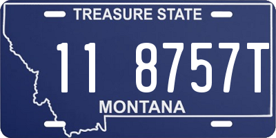 MT license plate 118757T