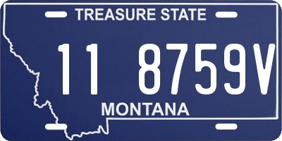 MT license plate 118759V