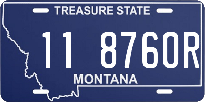 MT license plate 118760R