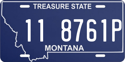 MT license plate 118761P