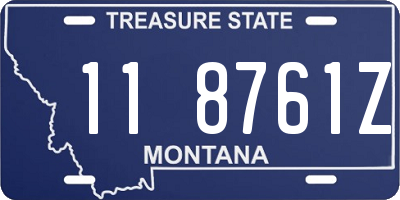 MT license plate 118761Z