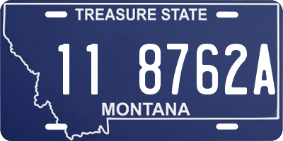 MT license plate 118762A
