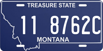 MT license plate 118762C
