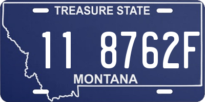 MT license plate 118762F