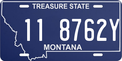 MT license plate 118762Y