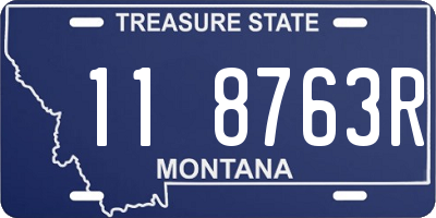 MT license plate 118763R