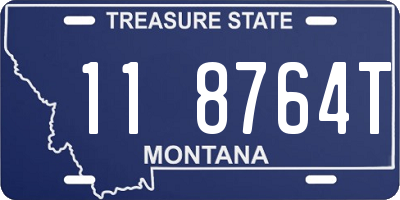 MT license plate 118764T