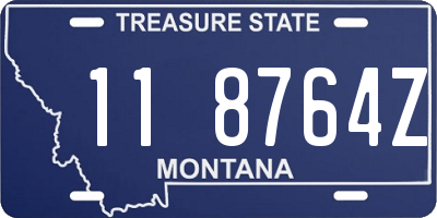 MT license plate 118764Z