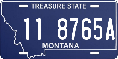 MT license plate 118765A