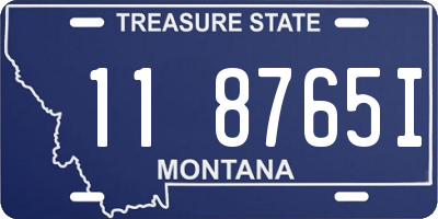 MT license plate 118765I