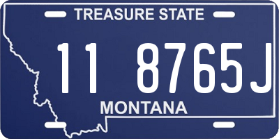 MT license plate 118765J
