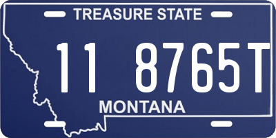 MT license plate 118765T
