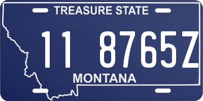 MT license plate 118765Z