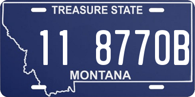 MT license plate 118770B