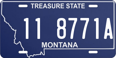 MT license plate 118771A