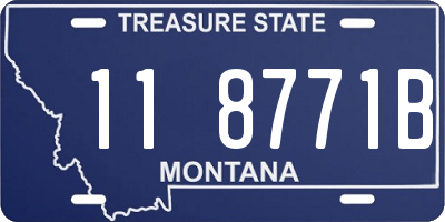 MT license plate 118771B