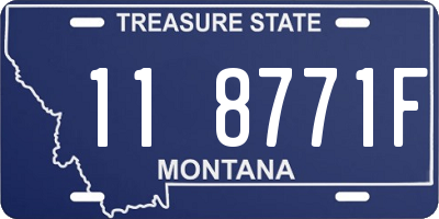 MT license plate 118771F