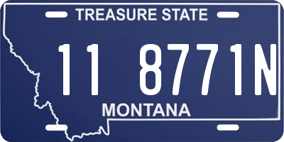 MT license plate 118771N