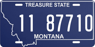 MT license plate 118771O