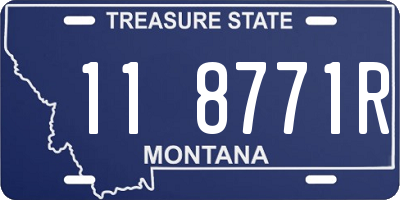 MT license plate 118771R