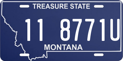 MT license plate 118771U