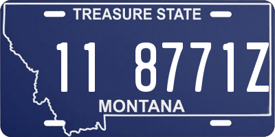 MT license plate 118771Z