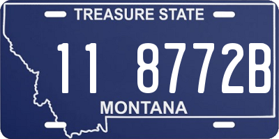 MT license plate 118772B