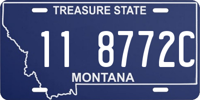 MT license plate 118772C