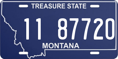 MT license plate 118772O
