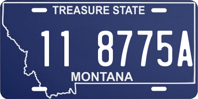 MT license plate 118775A