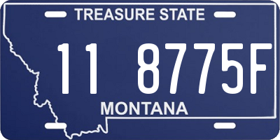 MT license plate 118775F