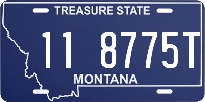 MT license plate 118775T