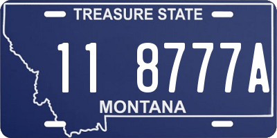 MT license plate 118777A