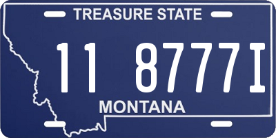 MT license plate 118777I
