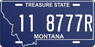 MT license plate 118777R