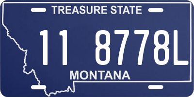 MT license plate 118778L