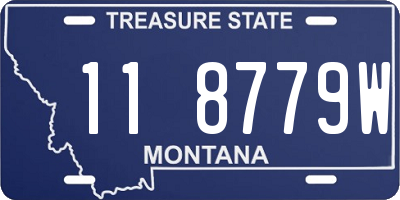 MT license plate 118779W