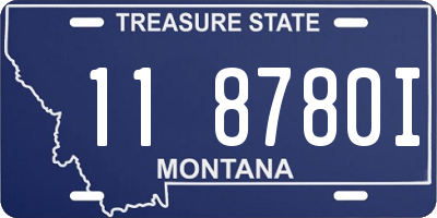 MT license plate 118780I