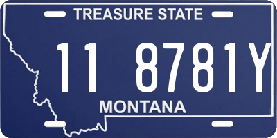 MT license plate 118781Y