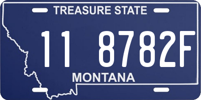 MT license plate 118782F