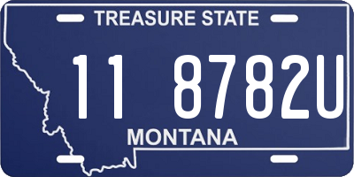 MT license plate 118782U