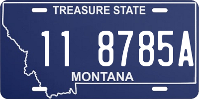 MT license plate 118785A