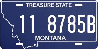 MT license plate 118785B
