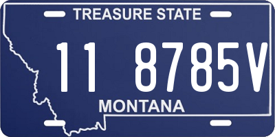 MT license plate 118785V