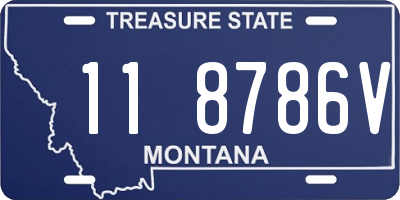 MT license plate 118786V