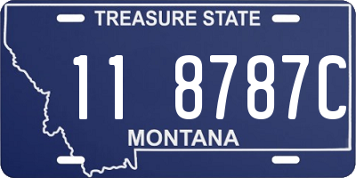 MT license plate 118787C