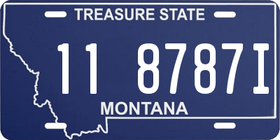 MT license plate 118787I